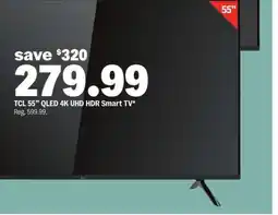 Meijer TCL 55” QLED 4K UHD HDR Smart TV offer