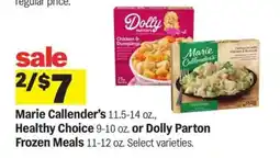Meijer Marie Callender's, Healthy Choice or Dolly Parton Frozen Meals offer