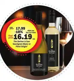 Meijer The Barber & Son Sauvignon Blanc or Pinot Grigio offer