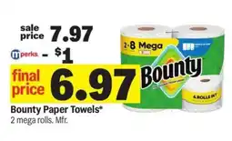 Meijer Bounty Paper Towels offer
