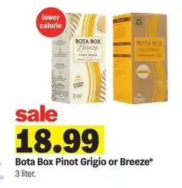 Meijer Bota Box Pinot Grigio or Breeze offer