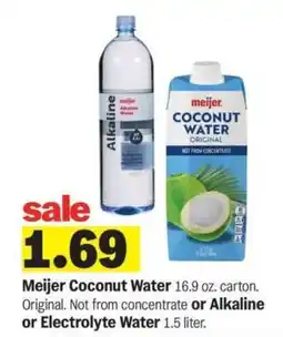 Meijer Meijer Coconut Water offer