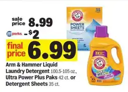 Meijer Arm & Hammer Liquid Laundry Detergent offer