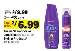 Meijer Aussie Shampoos or Conditioners or Styling Products offer