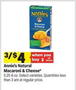 Meijer Annie's Natural Macaroni & Cheese offer