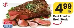 Safeway Beef London Broil Steak offer
