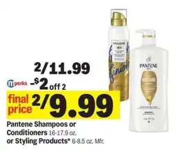 Meijer Pantene Shampoos or Conditioners or Styling Products offer