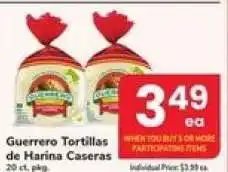Safeway Guerrero Tortillas de Harina Caseras offer