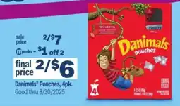 Meijer Danimals Pouches, 4pk offer
