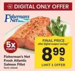 Safeway Fisherman's Net Fresh Atlantic Salmon Fillet offer