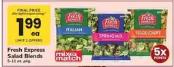 Safeway Fresh Express Salad Blends offer