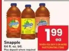 Safeway Snapple offer