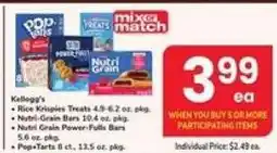 Safeway Kellogg's Mix or Match offer