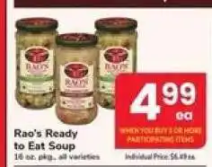 Safeway Rao's Ready to Eat Soup offer