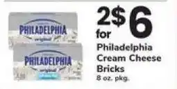 Safeway Philadelphia Cream Cheese Bricks offer