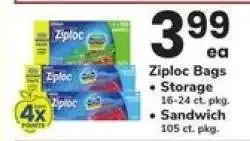 Safeway Ziploc Bags offer