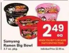 Safeway Samyang Ramen Big Bowl offer