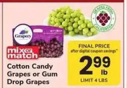 Safeway Cotton Candy Grapes or Gum Drop Grapes offer