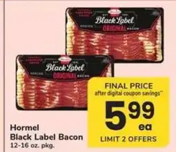 Safeway Hormel Black Label Bacon offer