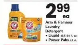 Safeway Arm & Hammer Laundry Detergent offer