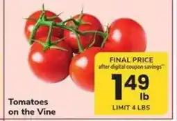 Safeway Tomatoes on the Vine offer