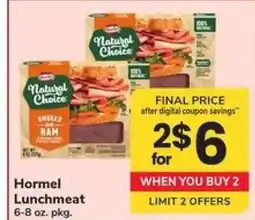 Safeway Hormel Lunchmeat offer