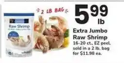 Safeway Extra Jumbo Raw Shrimp offer