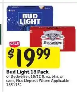 Stop&Shop Bud Light 18 Pack offer