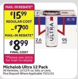 Stop&Shop Michelob Ultra 12 Pack offer