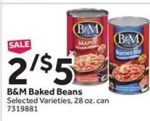 Stop&Shop B & M Baked Beans offer