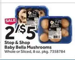 Stop&Shop Stop & Shop Baby Bella Mushrooms offer