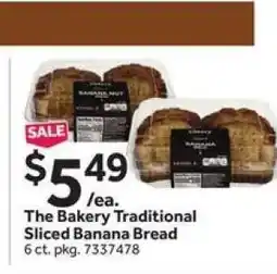 Stop&Shop The Bakery Traditional Sliced Banana Bread offer