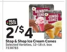 Stop&Shop Stop & Shop Ice Cream Cones offer