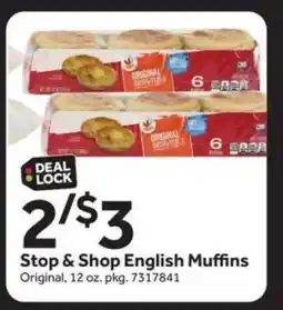 Stop&Shop Stop & Shop English Muffins offer