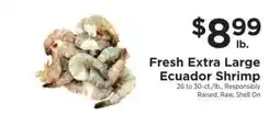 ShopRite Fresh Extra Large Ecuador Shrimp offer