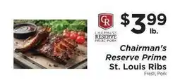 ShopRite Chairman's Reserve Prime St. Louis Ribs offer