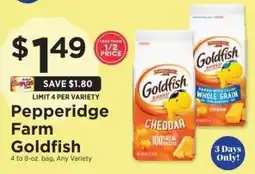 ShopRite Pepperidge Farm Goldfish offer