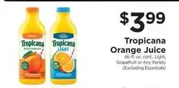 ShopRite Tropicana Orange Juice offer