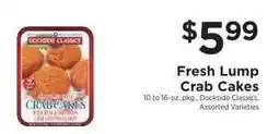ShopRite Fresh Lump Crab Cakes offer