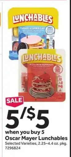Stop&Shop Oscar Mayer Lunchables offer