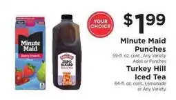 ShopRite Minute Maid Punches / Turkey Hill Iced Tea offer