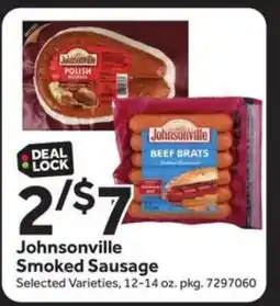 Stop&Shop Johnsonville Smoked Sausage offer