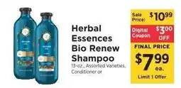ShopRite Herbal Essences bio: renew Shampoo offer
