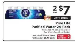 ShopRite Pure Life Purified Water 24-Pack offer