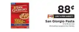 ShopRite San Giorgio Pasta offer