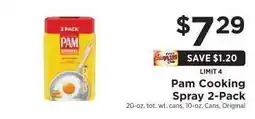ShopRite Pam Cooking Spray 2-Pack offer
