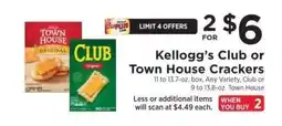 ShopRite Kellogg's Club or Town House Crackers offer
