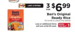 ShopRite Ben's Original Ready Rice offer