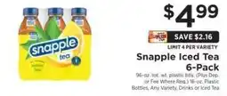 ShopRite Snapple Iced Tea 6-Pack offer