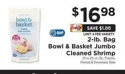 ShopRite Bowl & Basket Jumbo Cleaned Shrimp offer